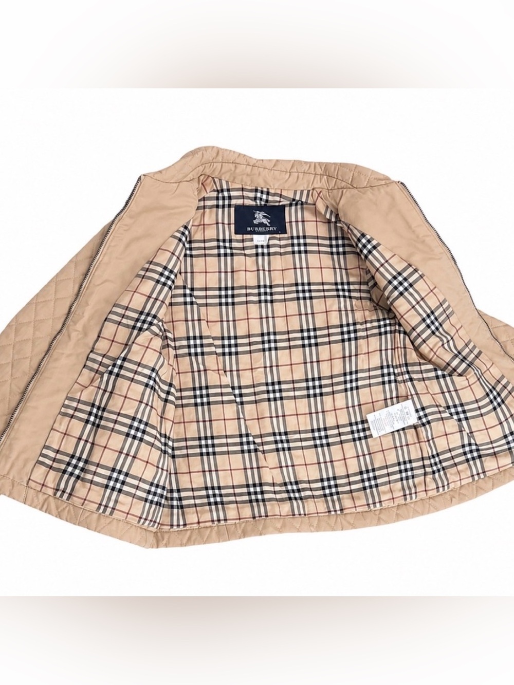 BURBERRY LONDON Nova Check Jamie Toddlers Infant Quilted Puffer Coat Jacket - Picture 4 of 5